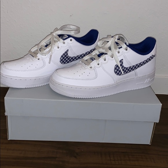 nike air force 1 plaid swoosh